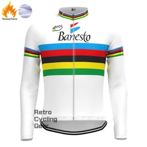 Streak Banesto Fleece Retro Long Sleeves Jerseys